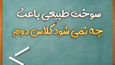 سوخت طبیعی باعث چه نمی شود کلاس دوم