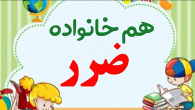 هم خانواده کلمه ضرر