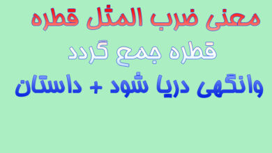 معنی ضرب المثل قطره قطره جمع گردد وانگهی دریا شود + داستان