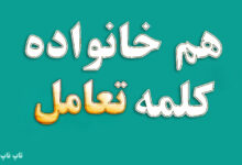 هم خانواده کلمه تعامل