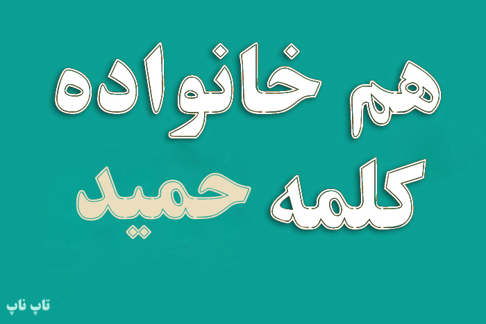 هم خانواده کلمه حمید