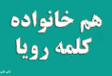 هم خانواده کلمه رویا