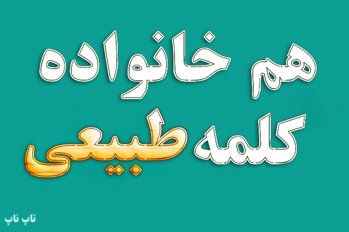 هم خانواده کلمه طبیعی