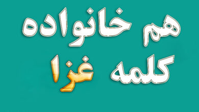 هم خانواده کلمه غزا