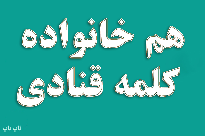 هم خانواده کلمه قنادی