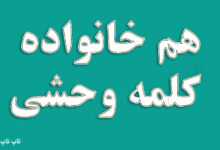 هم خانواده کلمه وحشی