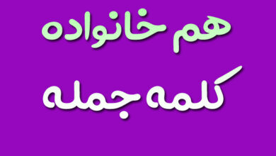 هم خانواده کلمه جمله