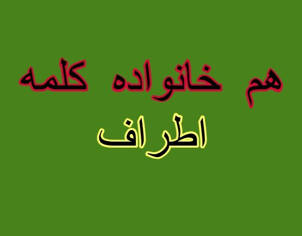 هم خانواده کلمه اطراف