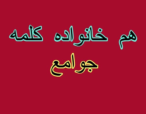 هم خانواده کلمه جوامع