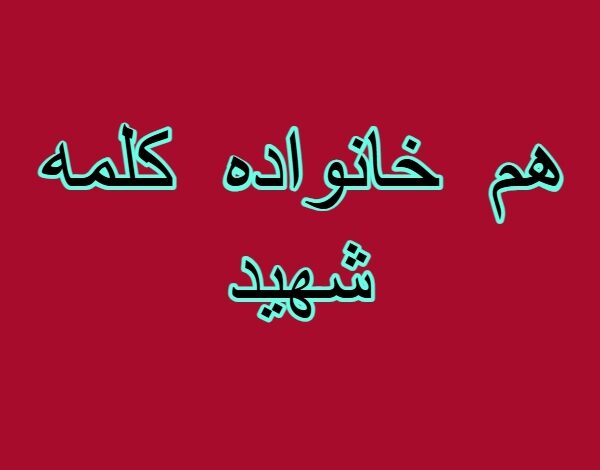 هم خانواده کلمه شهید