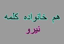 هم خانواده کلمه نیرو