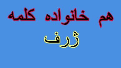 هم خانواده کلمه ژرف