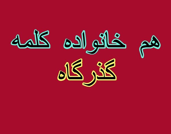 هم خانواده کلمه گذرگاه