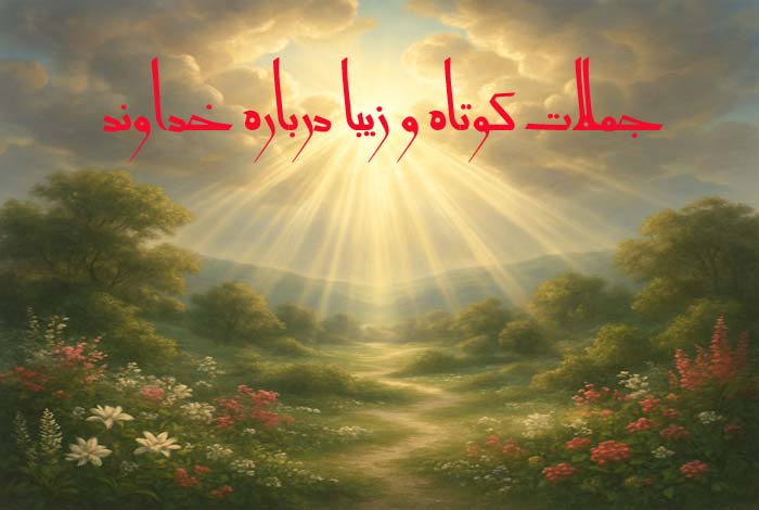 جملات کوتاه و زیبا درباره خداوند