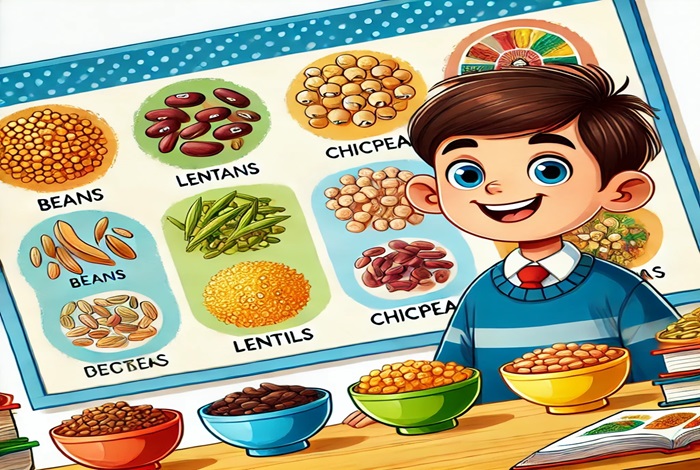 تحقیق در مورد حبوبات کلاس دوم