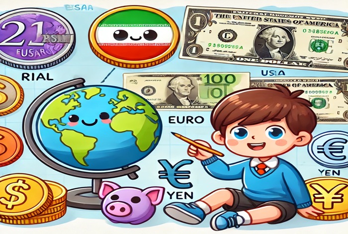 تحقیق در مورد واحد پول کشورها کلاس دوم