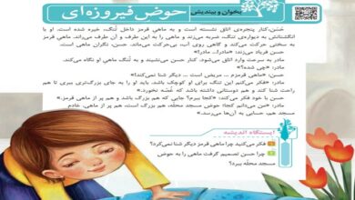 معنی کلمات حوض فیروزه ای کلاس سوم
