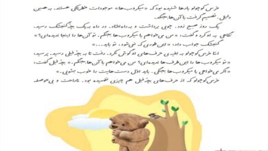 معنی کلمات درس خرس کوچولو کلاس دوم دبستان
