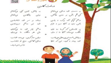 معنی کلمات درس درختکاری کلاس دوم