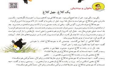 معنی کلمات درس یک کلاغ چهل کلاغ دوم دبستان