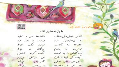 معنی کلمات شعر با پرستوهای شاد فارسی دوم دبستان