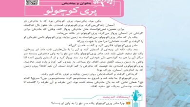 کلمات هم معنی و مخالف درس پری کوچولو کلاس سوم