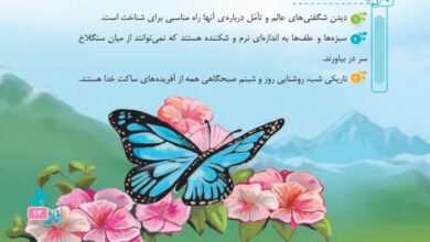 جواب درست و نادرست و درک مطلب درس اول فارسی پنجم