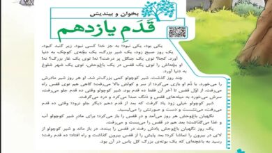 خلاصه و نتیجه گیری بخوان و بیندیش درس قدم یازدهم کلاس چهارم