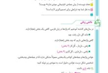درک مطلب و دانش زبانی درس سوم فارسی ششم صفحه 29