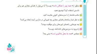 درک و دریافت همه چیز را همگان دانند کلاس پنجم