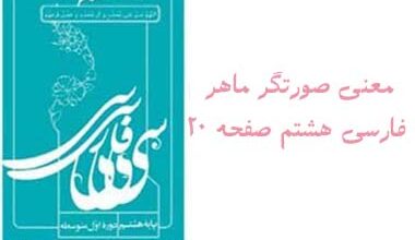 معنی صورتگر ماهر فارسی هشتم صفحه ۲۰