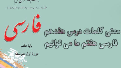 معنی کلمات درس هفدهم فارسی هفتم ما می توانیم