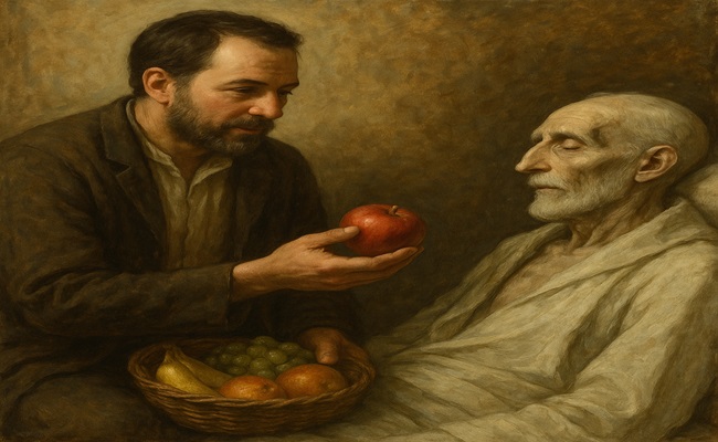 تعبیر خواب دادن میوه به مرده