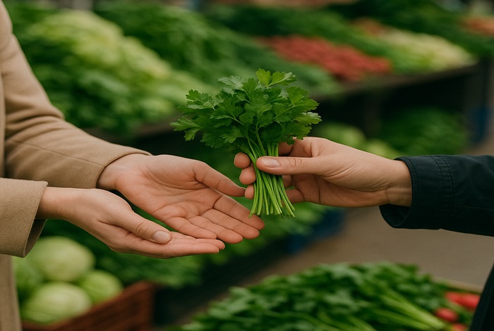 تعبیر خواب سبزی دادن و گرفتن