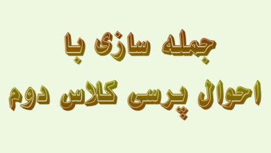 جمله سازی با احوال پرسی کلاس دوم