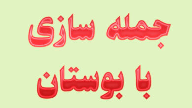 جمله سازی با بوستان