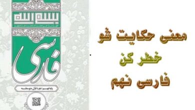 معنی حکایت شو خطر کن فارسی نهم
