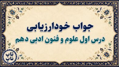 جواب خودارزیابی درس ۱ علوم و فنون ادبی دهم - مبانی تحلیل متن