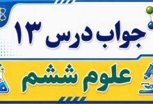 جواب درس ۱۳ علوم ششم - سالم بمانیم