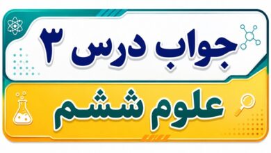 جواب درس ۳ علوم ششم - کارخانه کاغذسازی