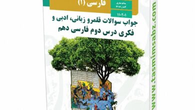 جواب سوالات قلمرو زبانی، ادبی و فکری درس دوم فارسی دهم