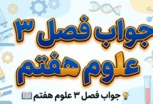 جواب فصل ۳ و درس سوم علوم هفتم - اتم‌ها الفبای مواد
