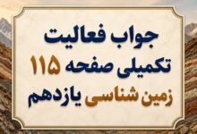 جواب فعالیت تکمیلی صفحه ۱۱۵ زمین شناسی یازدهم فصل هفتم