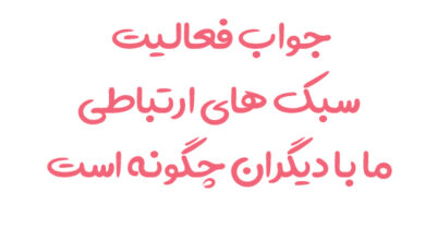 جواب فعالیت سبک های ارتباطی ما با دیگران چگونه است