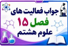 جواب فعالیت های فصل ۱۵ علوم هشتم - شکست نور