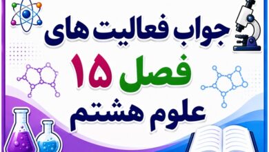 جواب فعالیت های فصل ۱۵ علوم هشتم - شکست نور