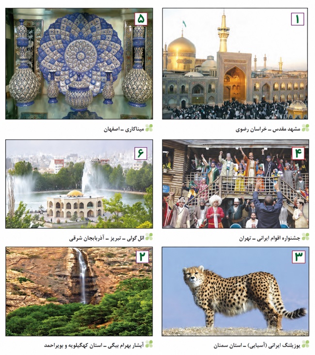 جواب فعالیت ۶ صفحه ۱۰۵ جغرافیا دهم
