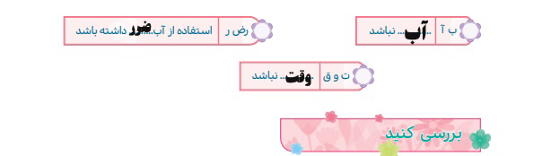 جواب کامل کنید صفحه ۵۳ درس هفتم هدیه های آسمان چهارم ابتدایی