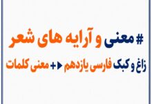 معنی و آرایه های شعر زاغ و کبک فارسی یازدهم ▶️+ معنی کلمات
