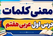 معنی کلمات درس اول عربی هفتم